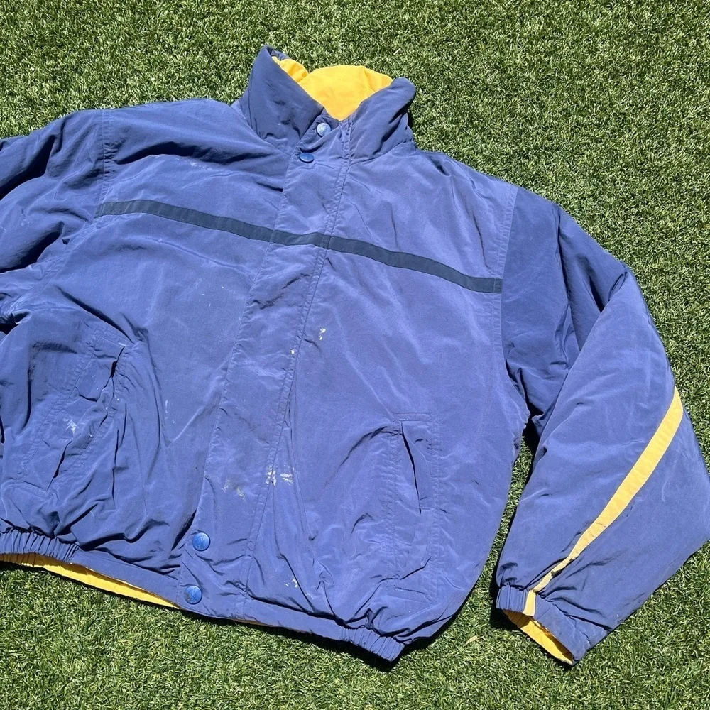 VTG 90’s Nautica Reversible Yellow & Blue Puffer Jacket